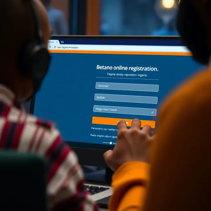 User entering personal details on Betano online registration form