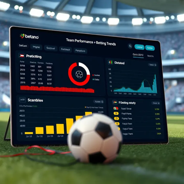 Detailed graphical representation of team performance metrics and betting trends for AFCON matches