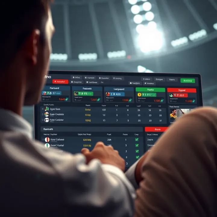 Dashboard view highlighting Betano’s features for tracking multiple sports events with updated scores and betting options