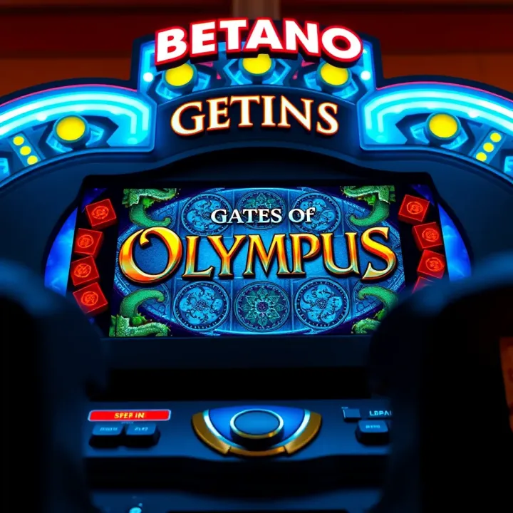 Exciting Gates of Olympus slot game interface on Betano platform
