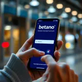 User entering credentials on mobile device to access Betano account securely