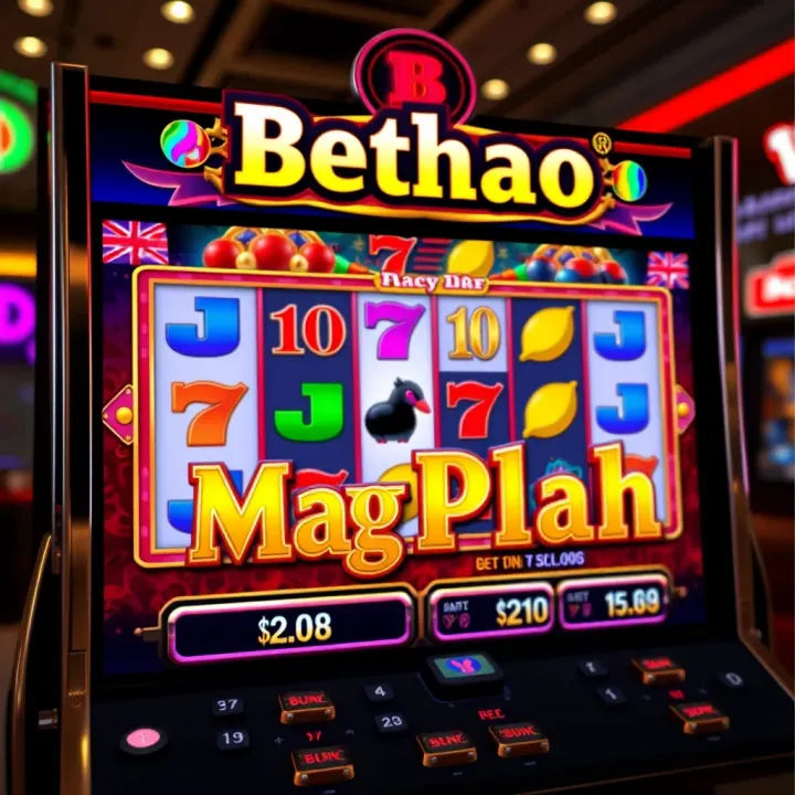 Betano Mega Moolah slot interface with vibrant symbols and jackpot display