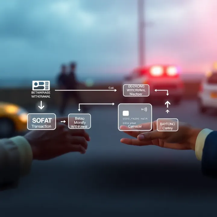 Illustration showing digital transaction flow for Betano Monnify withdrawals in Nigeria