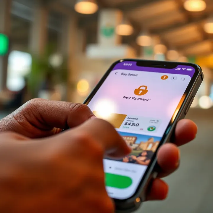 Secure payment transaction on Betano app with Nigerian naira currency symbols and modern security icons
