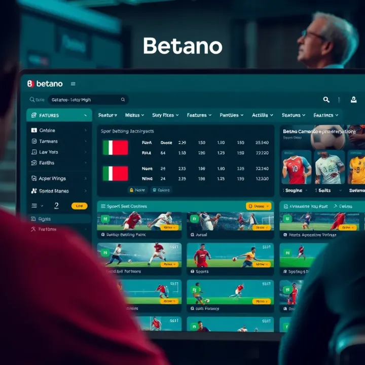 Overview of Betano platform showcasing diverse sports betting options available in Nigeria