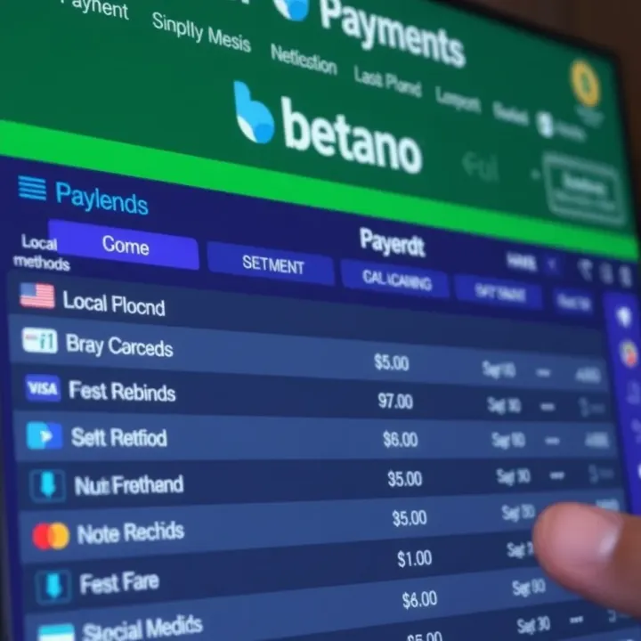 Online betting platform displaying payment options including Nigerian local methods