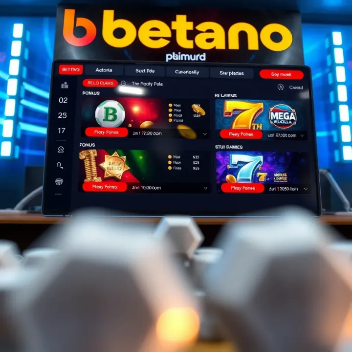 User interface of Betano platform displaying betting options in Nigerian naira and bonus game features