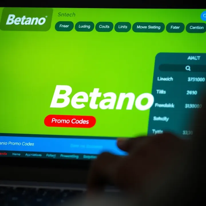 Conceptual illustration of selecting and entering a Betano promo code on a digital betting platform