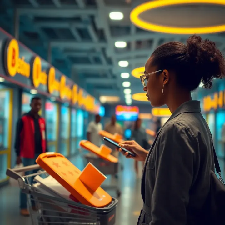 Illustration of secure shopping and reward redemption on Betano platform in Nigeria