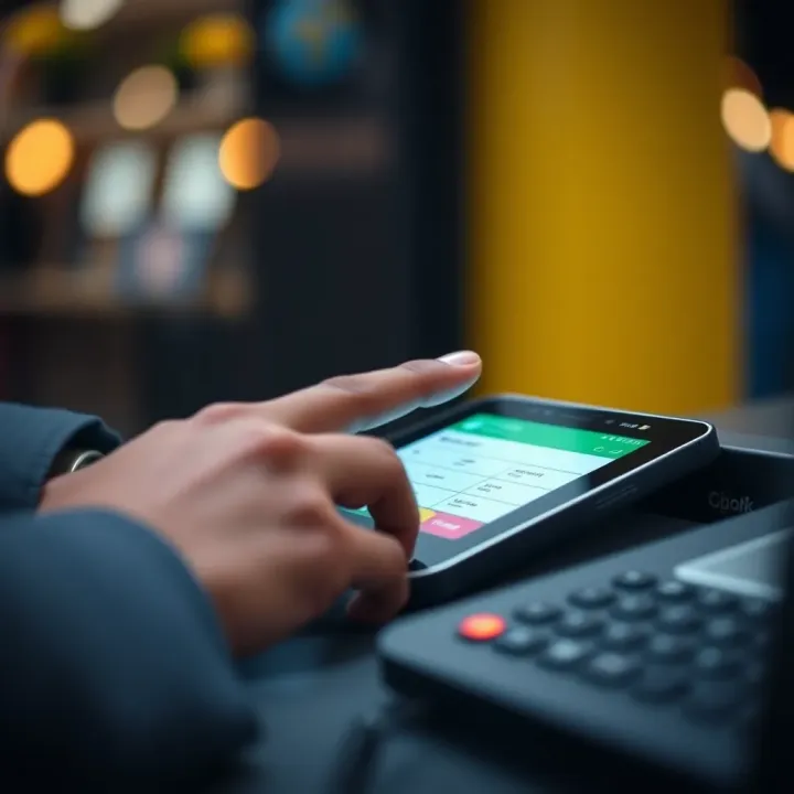 Secure online transaction on a digital device highlighting payment methods for betting