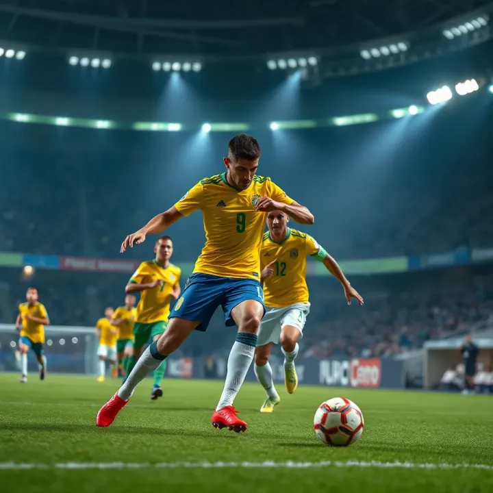 Brazil Serie A teams competing on the field showcasing intense football action