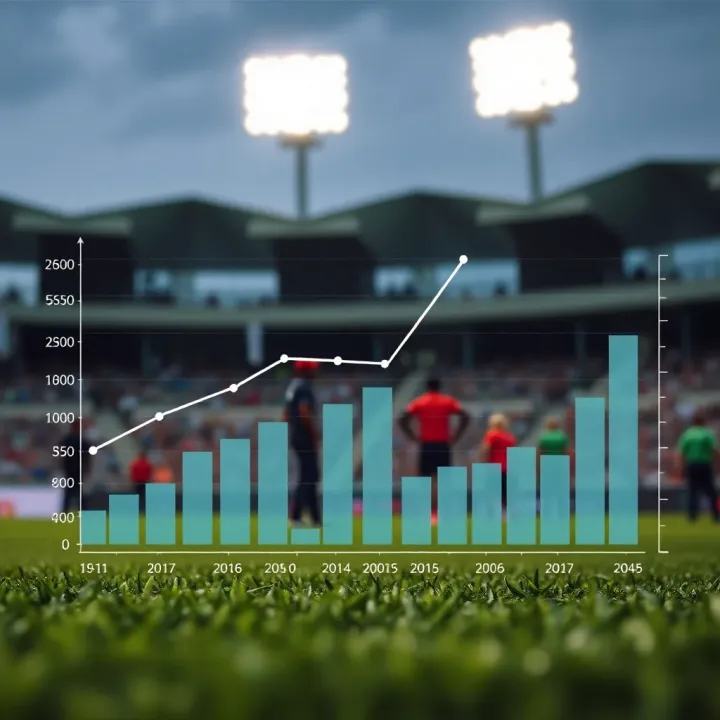 Graph illustrating growth of cricket betting within Nigeria's sports and fintech sectors