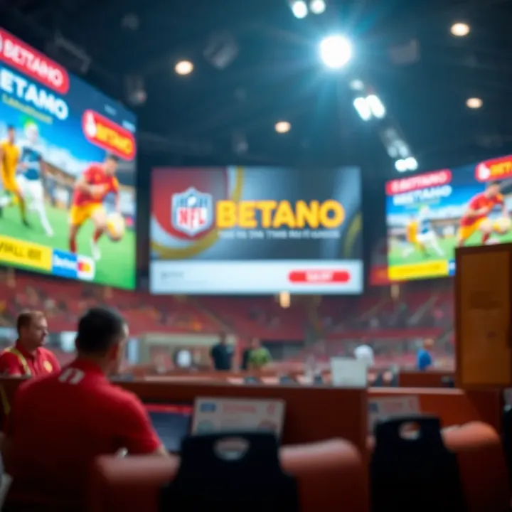 Illustration of promotional banners and notifications for Betano betting offers
