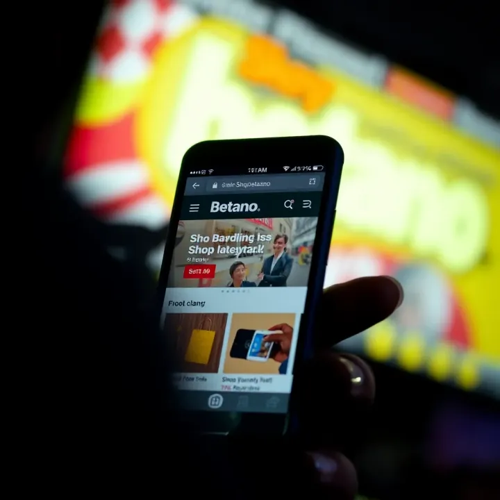 Mobile browser showing Betano website optimized for limited hardware in Nigeria