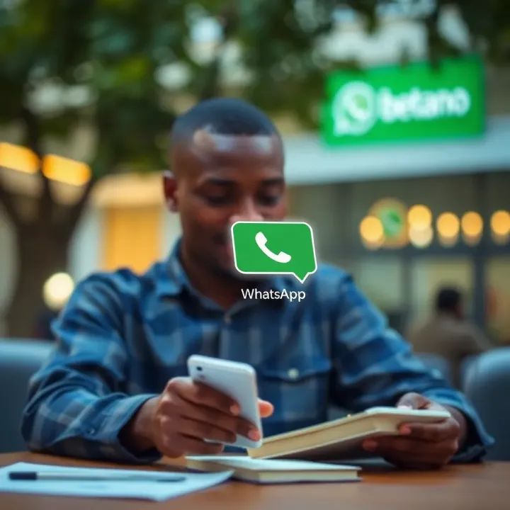 Illustration of secure messaging to avoid scams when contacting Betano support