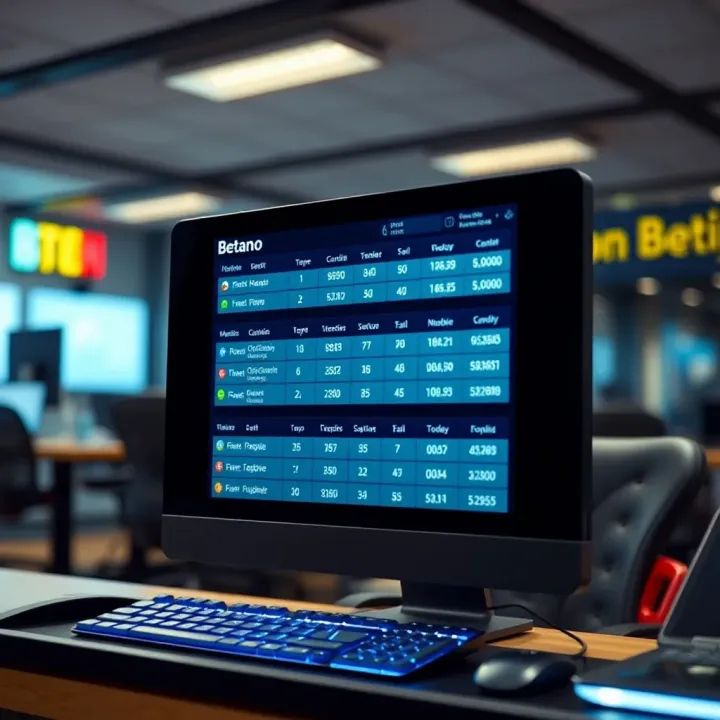 A digital interface displaying Betano booking codes and betting options for Nigerian users
