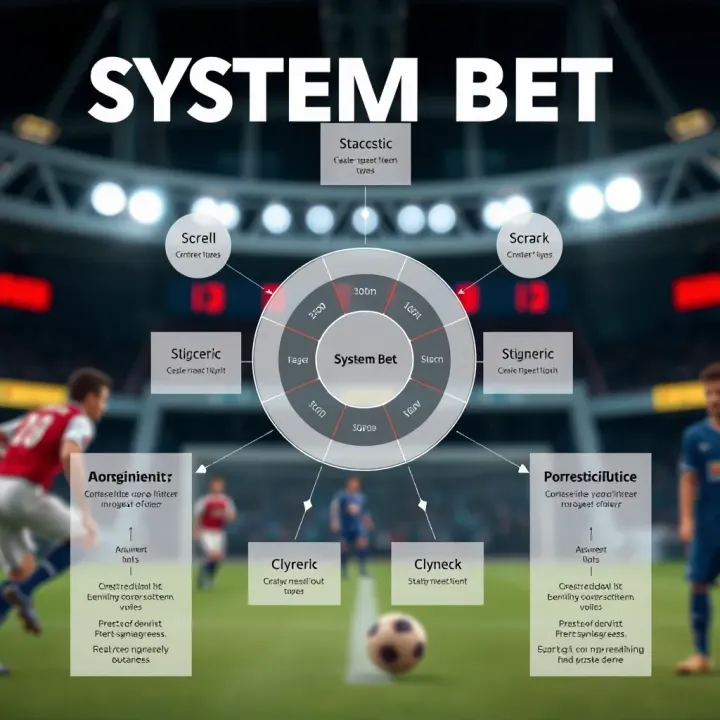 Diagram showing variety of system bet types interconnected with potential outcomes